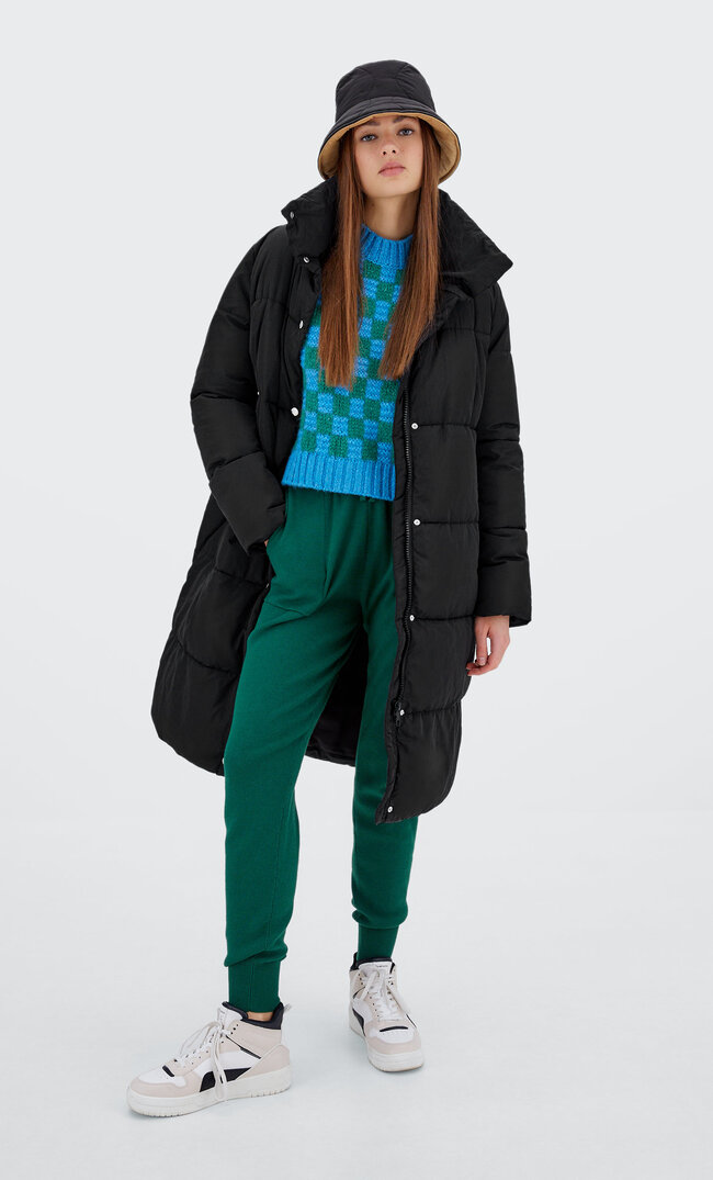 

Stradivarius Steppmantel Schwarz Xs