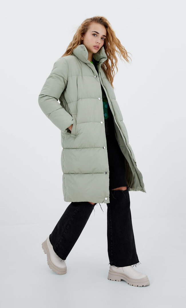 

Stradivarius Pikowany Kardigan Zielony M