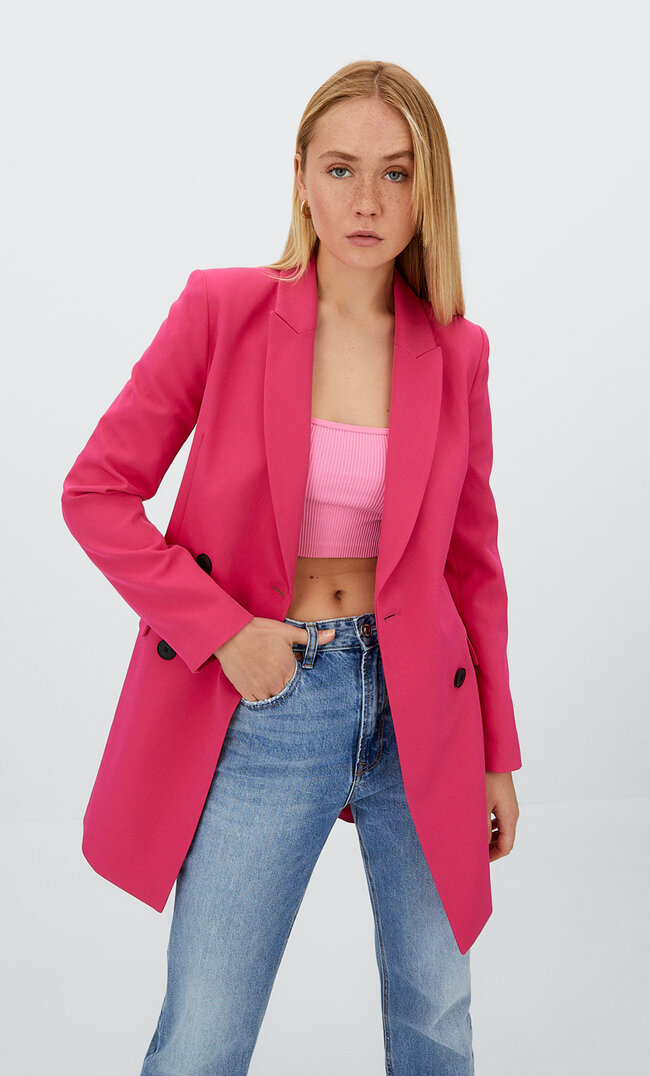

Stradivarius Blazerkleid Fuchsia M