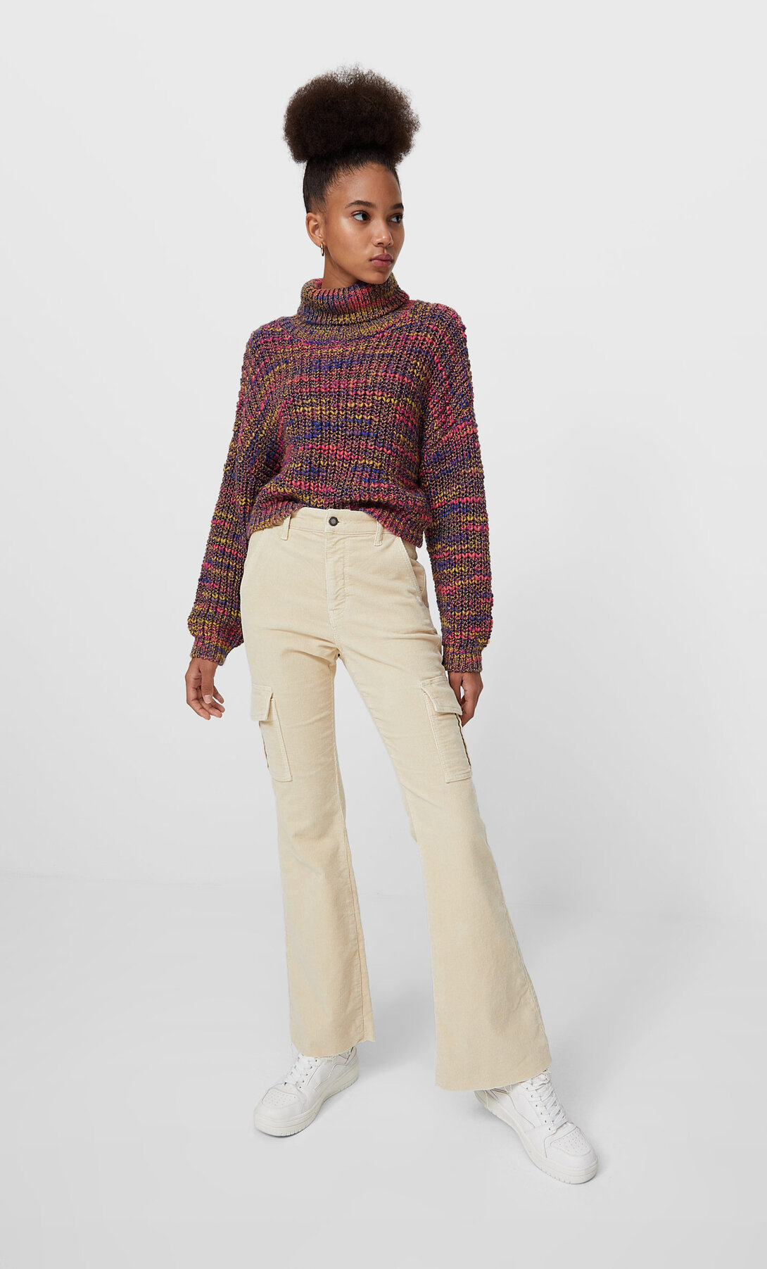 Corduroy cargo trousers - Women's 
