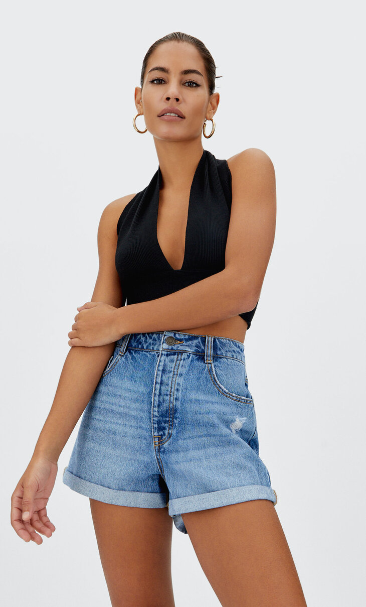Short mom fit | Stradivarius España
