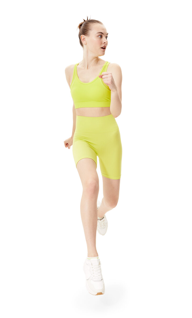 Seamless sporty cycling leggings - Women's Seamless | Stradivarius Indonesia