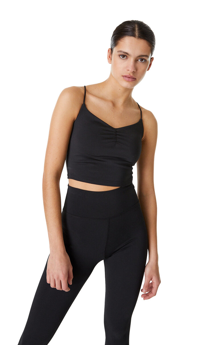 Top deportivo espalda tiras | Stradivarius España