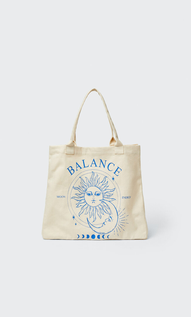

Stradivarius Torba Shopper Balance Beżowy M
