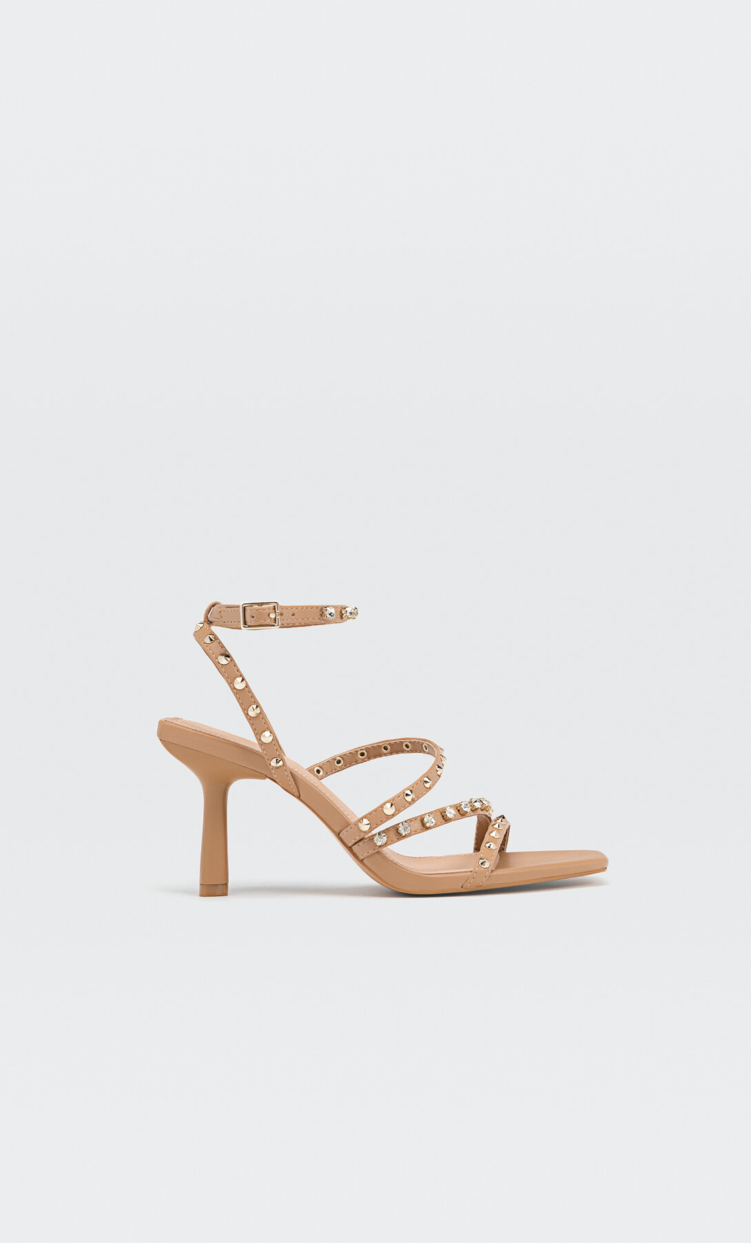 Sandalias tacón fino joyas | Stradivarius España