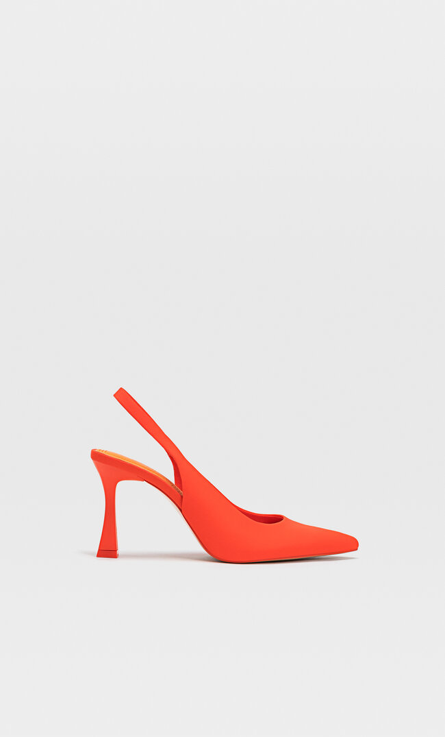 

Stradivarius Absatzschuhe Mit Offener Ferse Orange 37