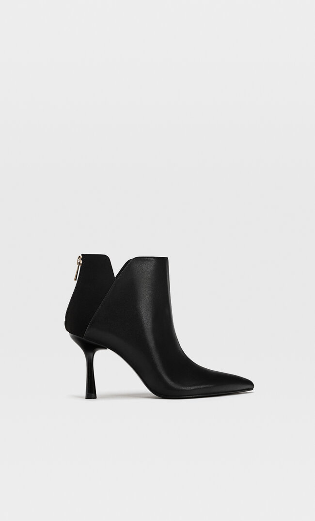 

Stradivarius Schwarze Stiefeletten Mit Stilettoabsatz Schwarz 35