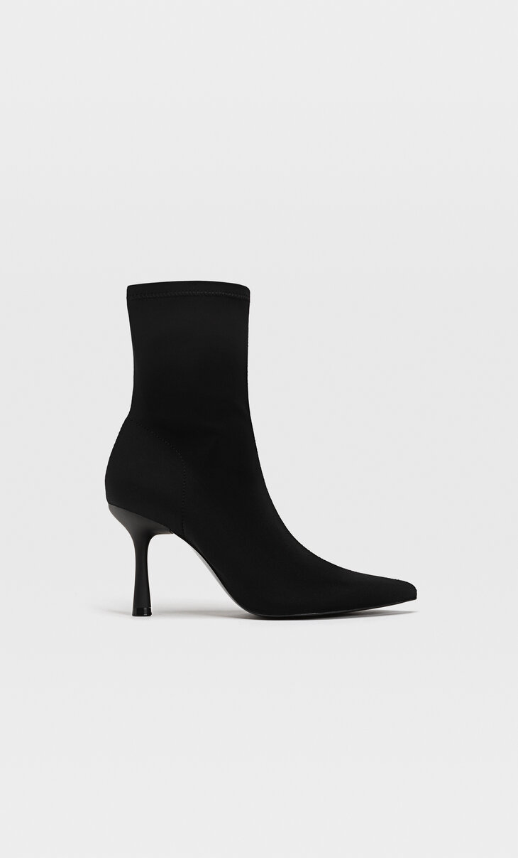 black jute low ankle boot