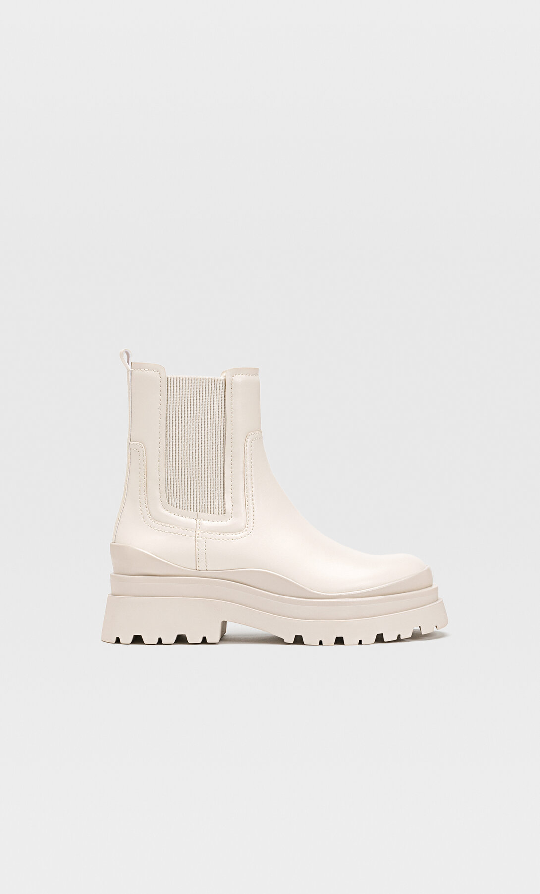 Botin chelsea kaki suela track - Botines para Mujer