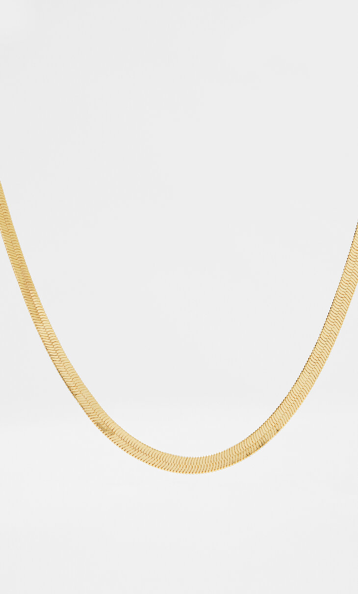 Halskette Snake. Vergolded/Versilbert