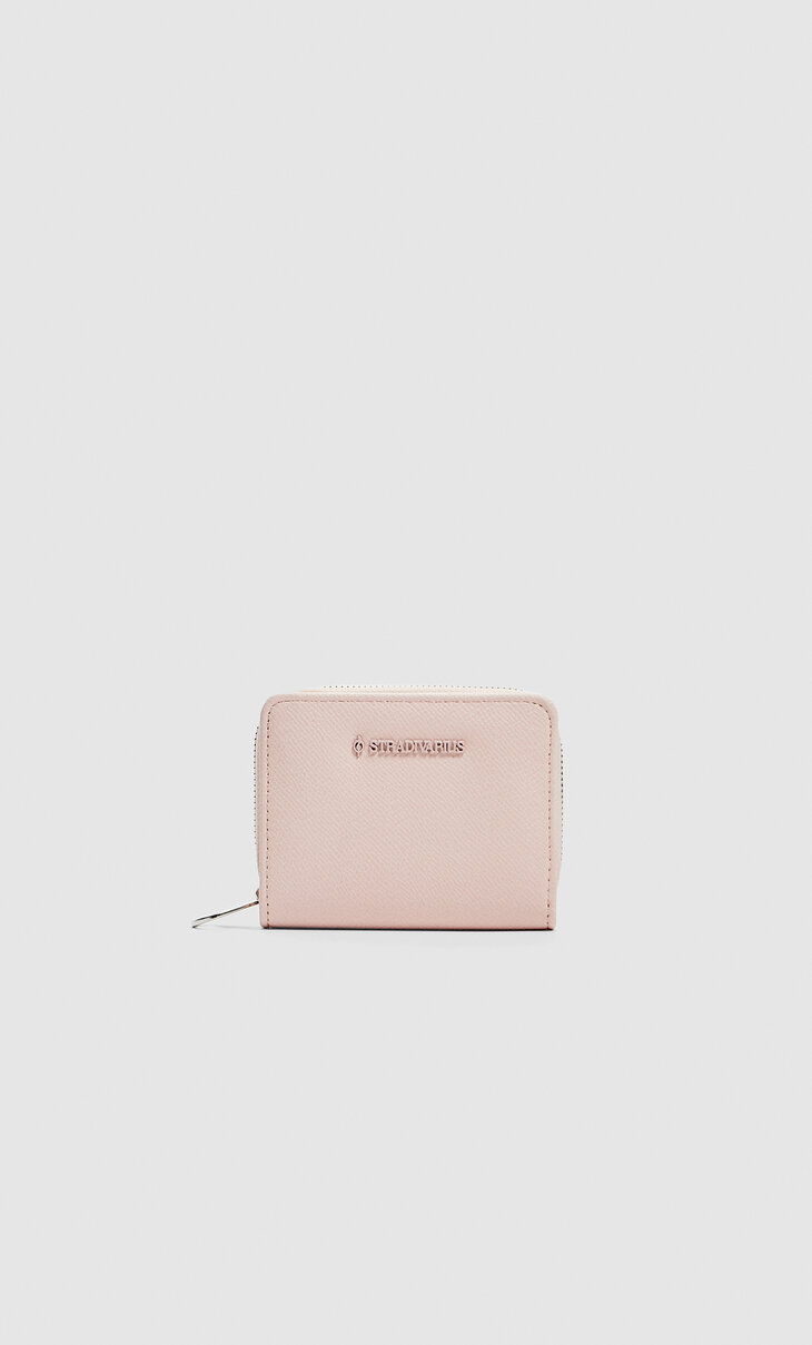 Obdĺžniková textúrovaná dvojitá peňaženka