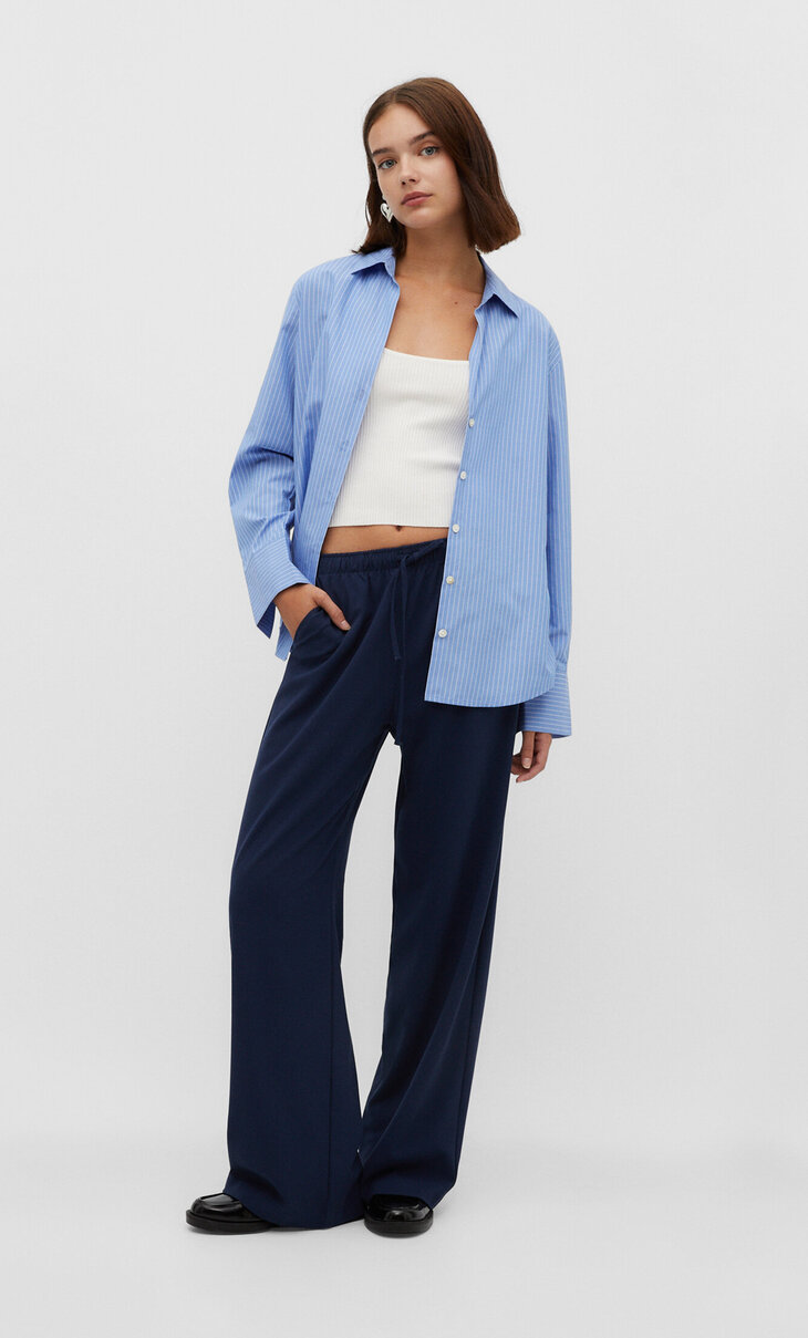 Long flowing smart trousers