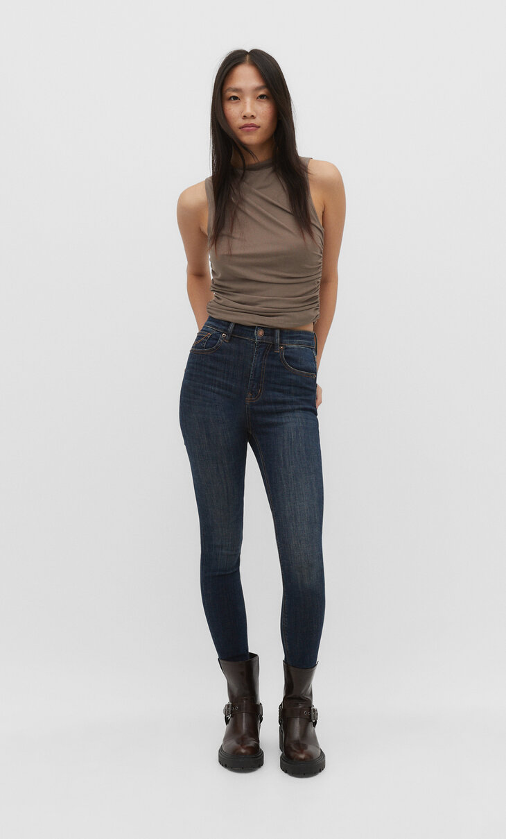 1400 Regular waist skinny jeans
