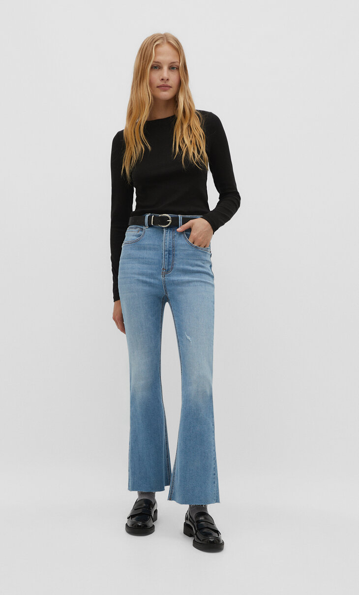 D78 Jeans cropped flare