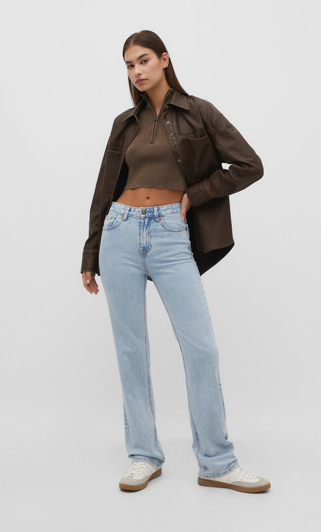 

Stradivarius Straight-Fit Vintage Jeans D98 Denim 32