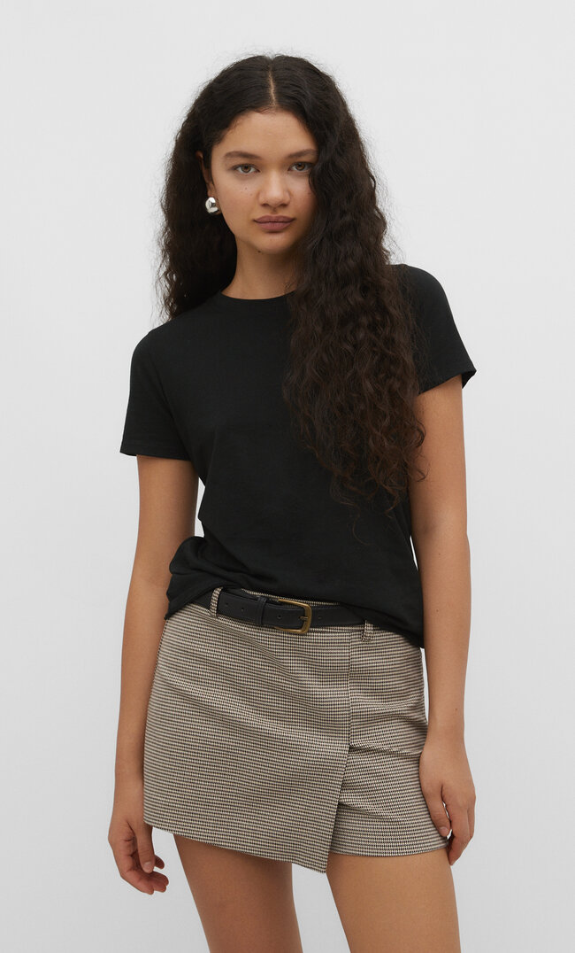 

Stradivarius Basic T-Shirt Schwarz L