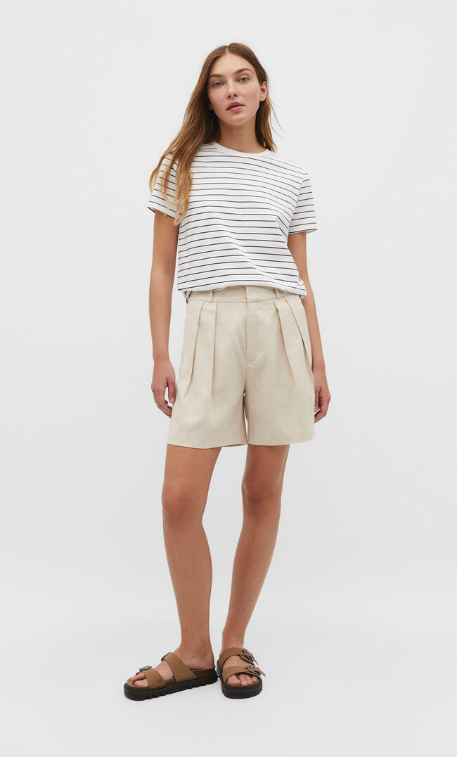 

Stradivarius Basic-Shirt Weiß XS