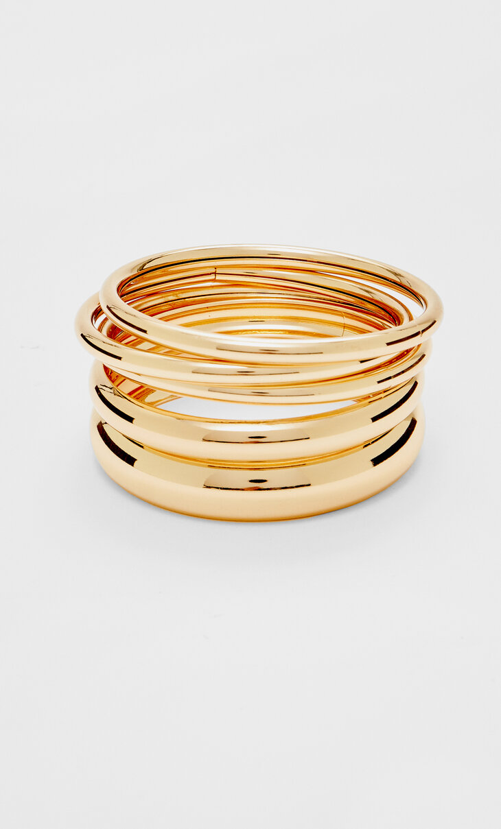 Set of 5 rigid bracelets
