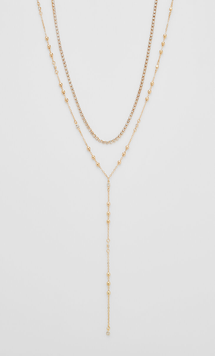 Set od 2 ogrlica sa perlicama