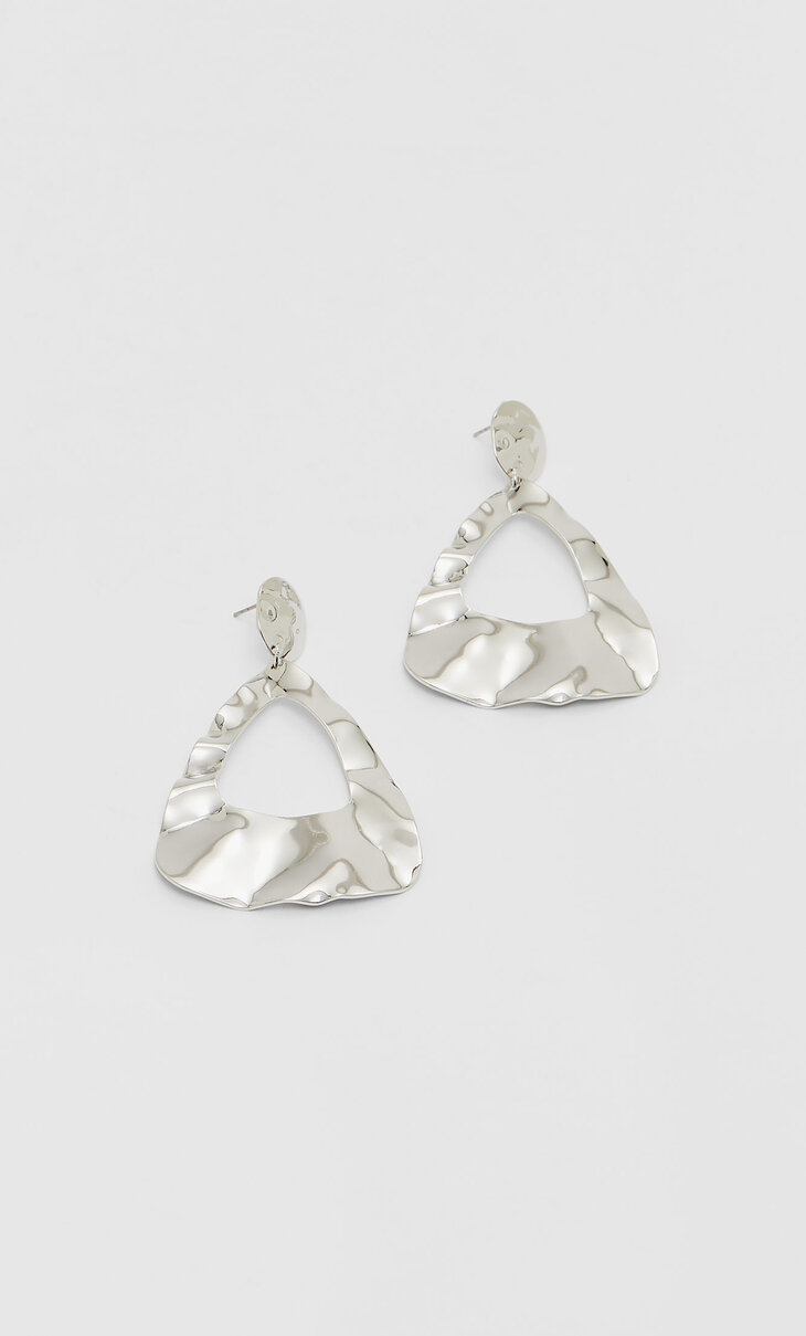Textured geometric earrings