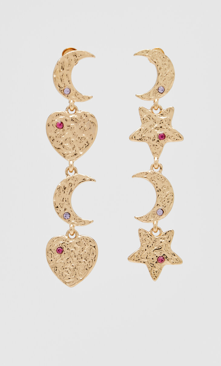 Moon & star earrings