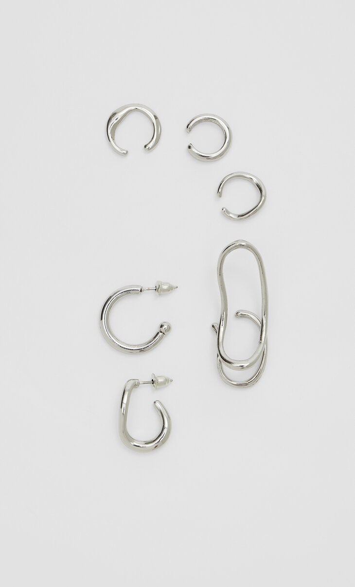 6-pack oregelbundna earcuffs