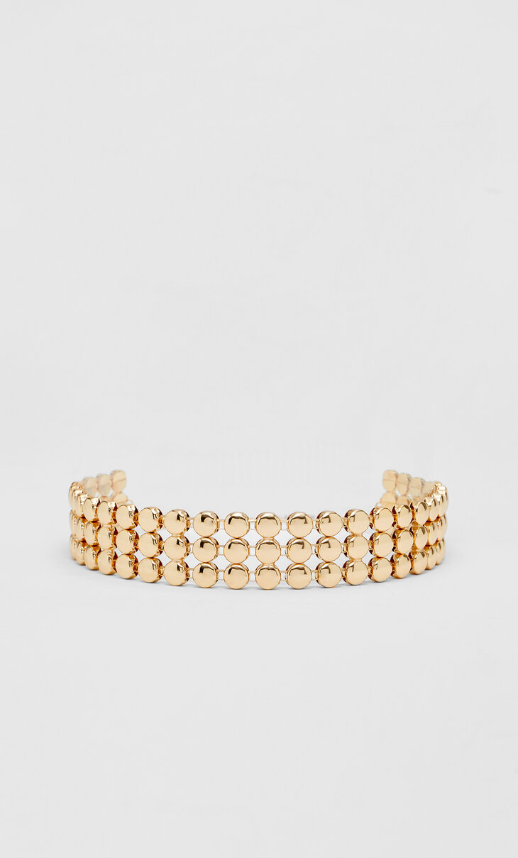 Mini boncuklu choker kolye