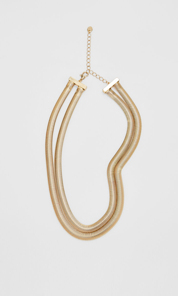 Double snake necklace