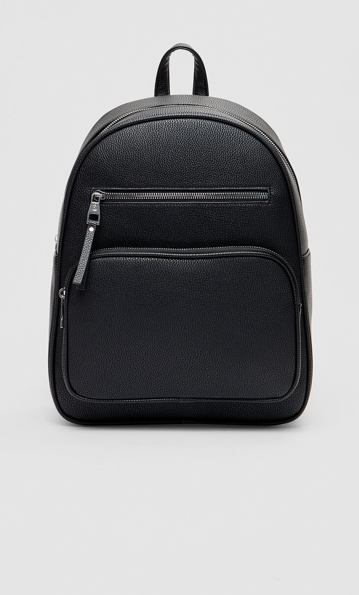 Backpack with large pocket