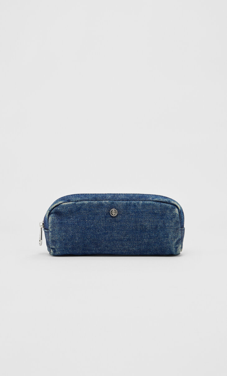 Jeans-Etui im Washed-Look