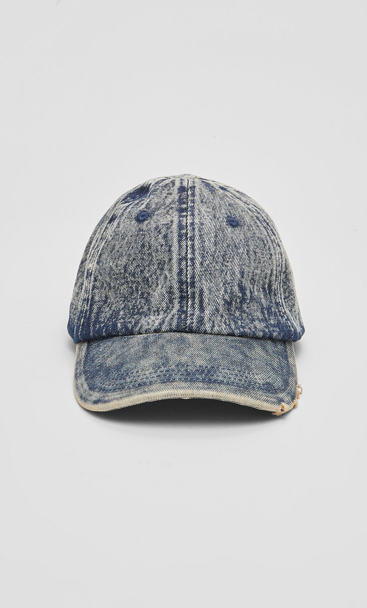 Jeans-Basecap im Washed-Look