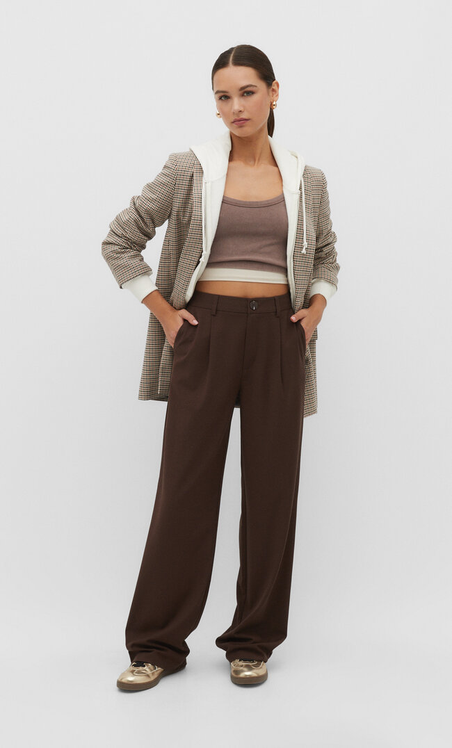 

Stradivarius Straight-Leg-Anzughose Braun 32