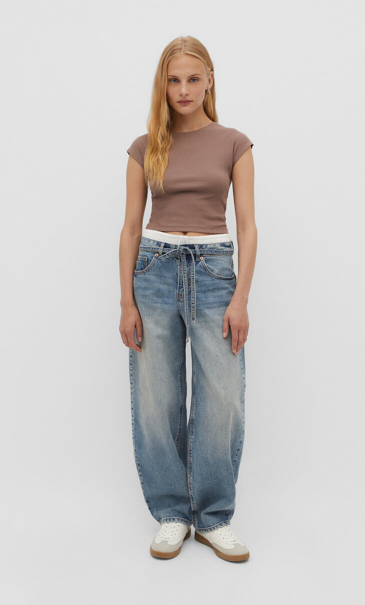 Jeans med balloon fit