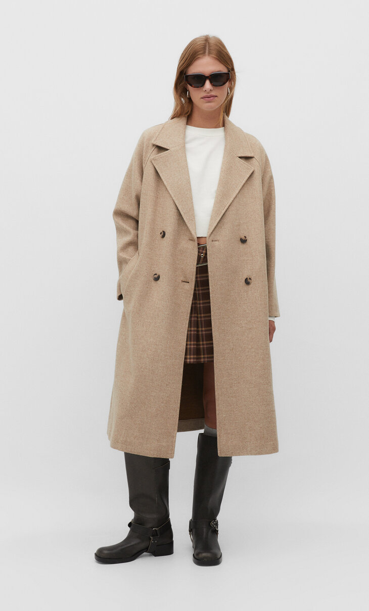 Soft-touch trench coat