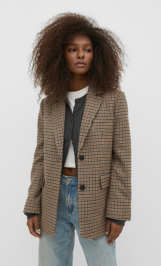 

Stradivarius Stoffblazer Beige XL