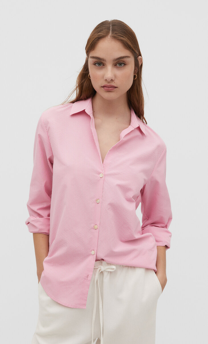 Basic blouse van popeline