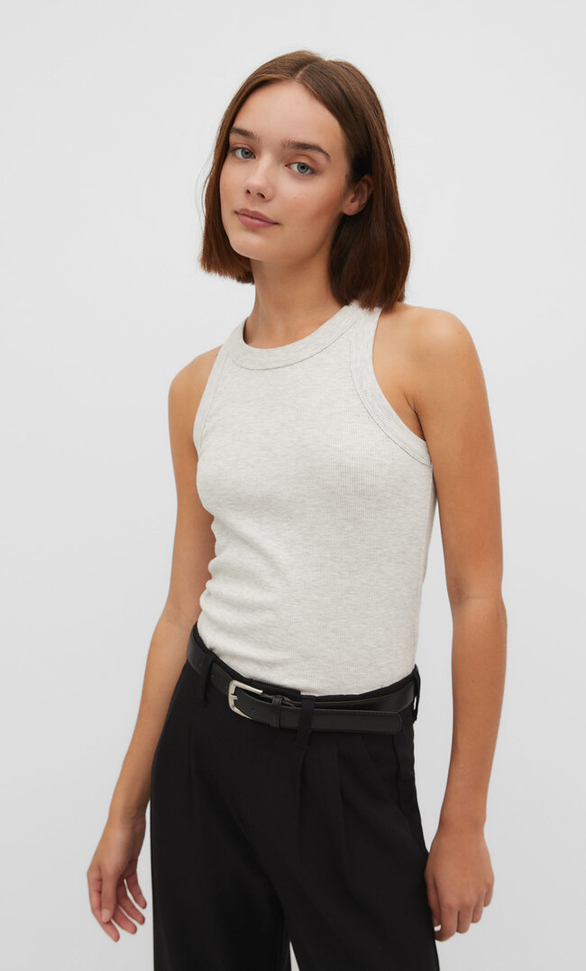 

Stradivarius Basic-Racerback Grau Melange S