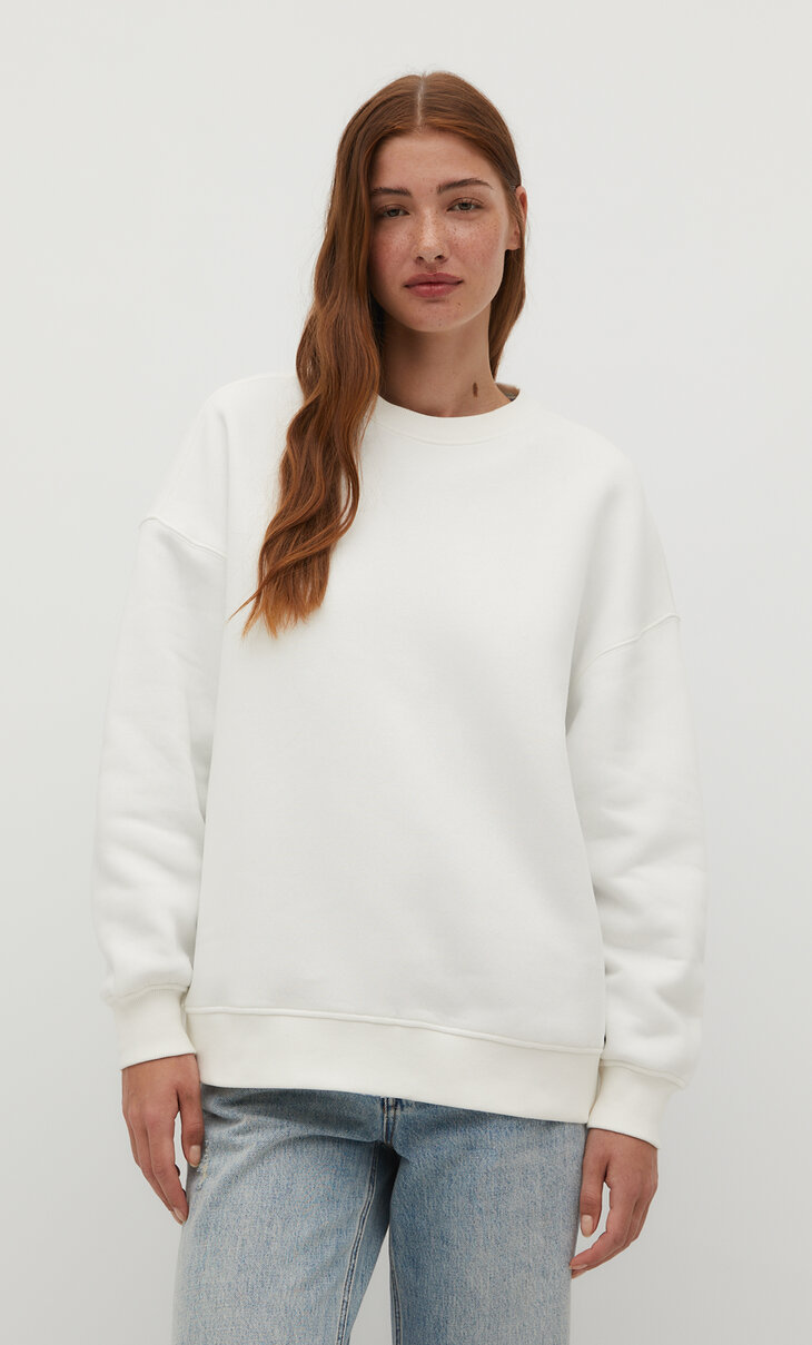 Oversize faded-effect sweatshirt