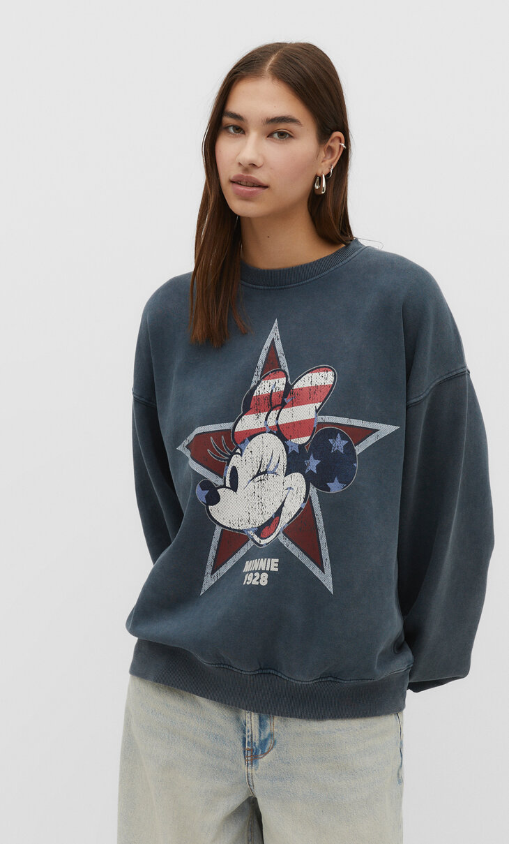 Mickey desenli sweatshirt