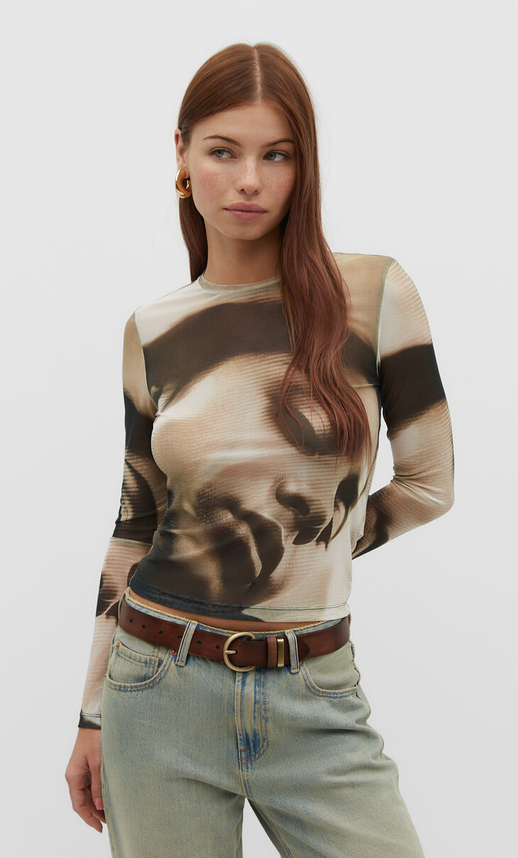 Camiseta tul cara
