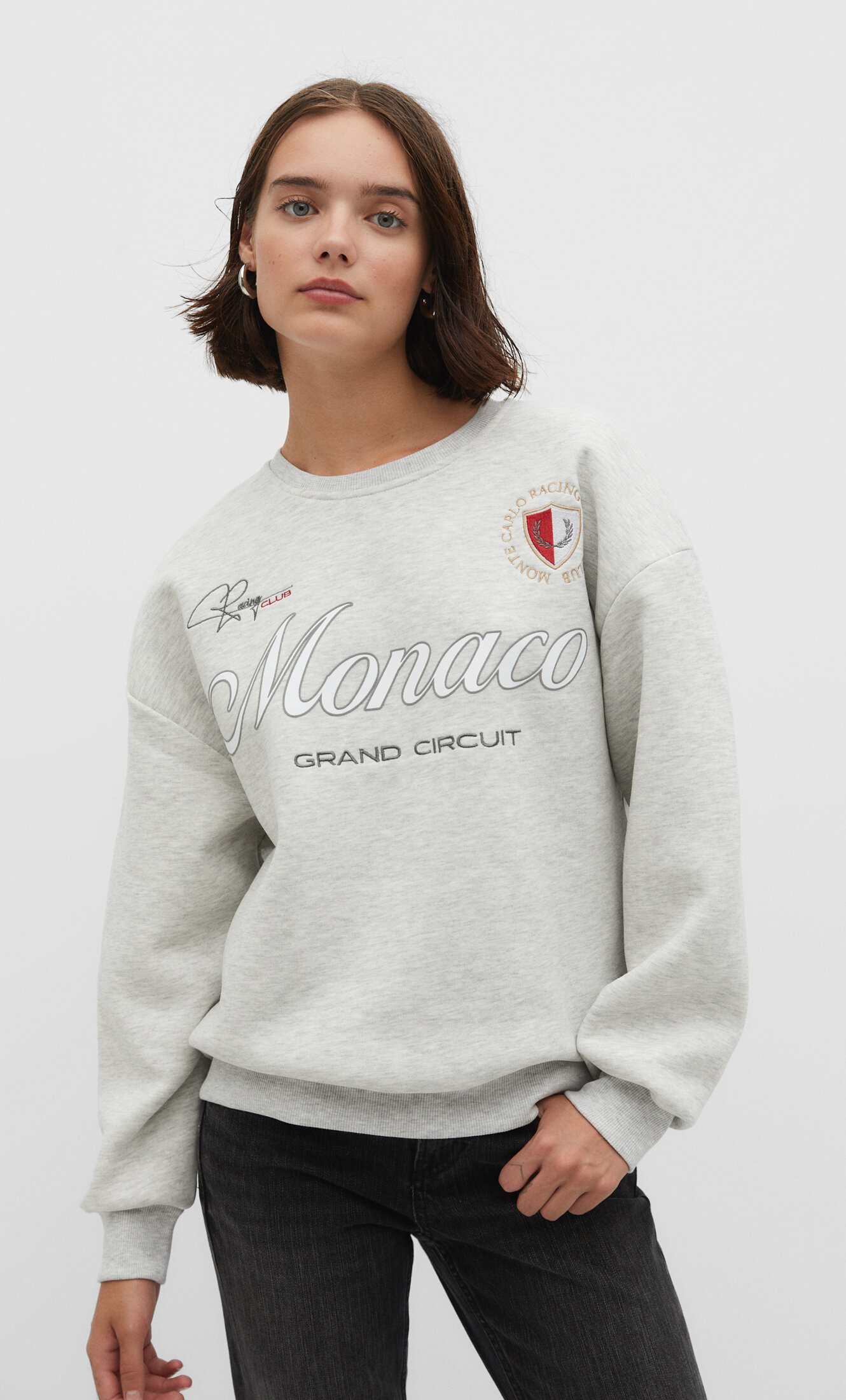 Racing sweatshirt - Women's fashion | Stradivarius United States