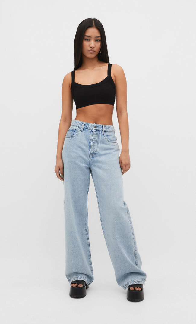 

Stradivarius Nahtlose Bralette Schwarz M