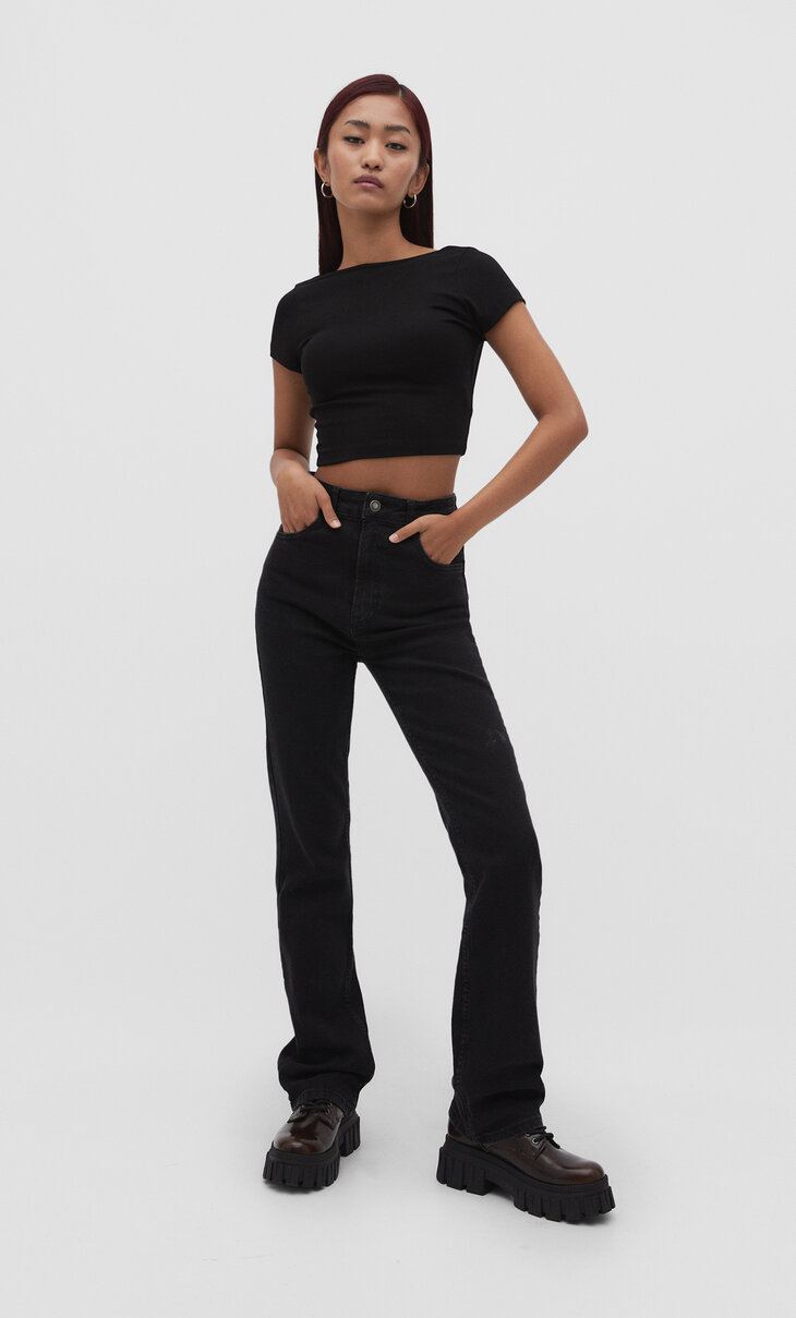 Comfort fit jeans in recht model