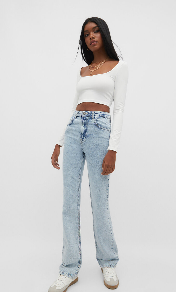 Pantalon body shape online stradivarius