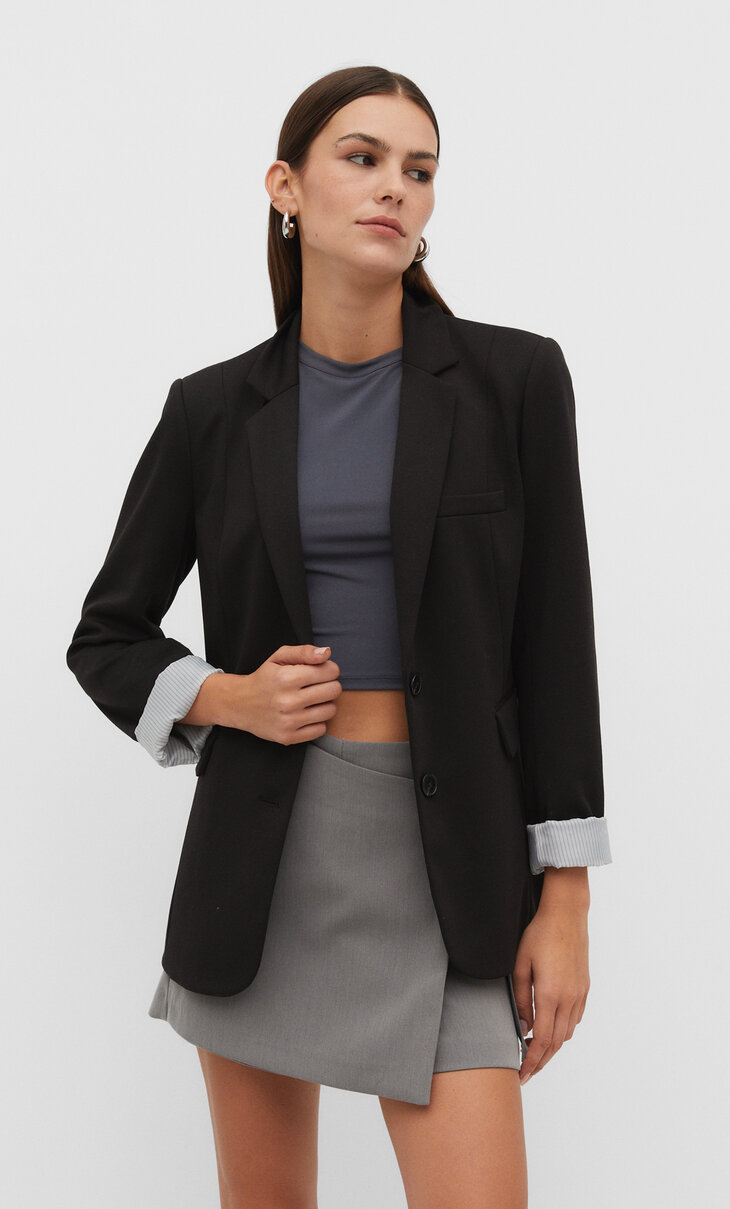 Knit blazer