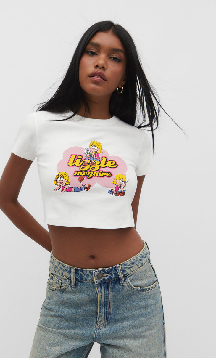 T-shirt cropped Lizzie