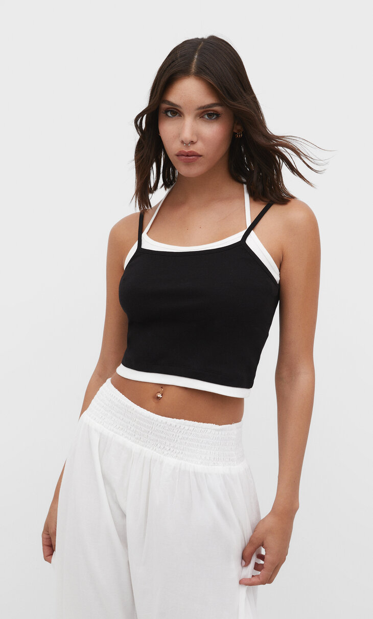 Top with multi-way straps