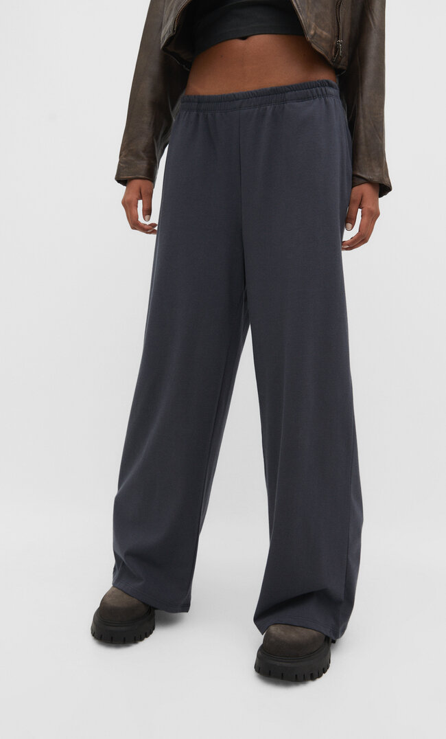 

Stradivarius Relaxed-Wide-Leg-Hose Grau XS