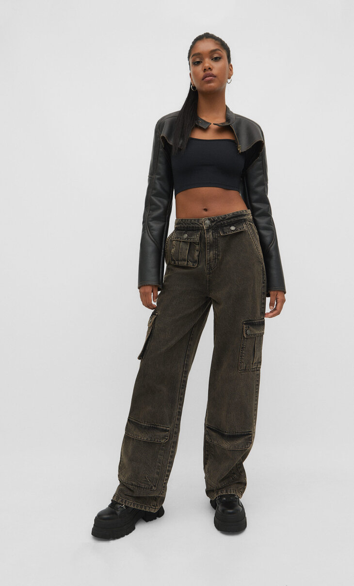 Multi-pocket jeans
