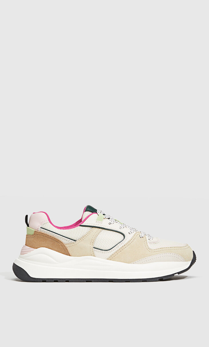 stradivarius chunky trainers